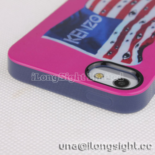 New Design Kenzo National Flag Style Hard TPU Case For iPhone 5/5S